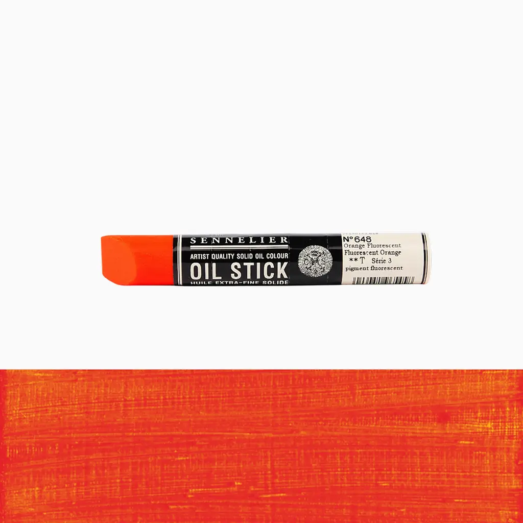 Фарба олійна у формі пастелі Sennelier Oil Stick, 38 мл, S3, Неоновий помаранчевий (Neon Orange) - фото 2