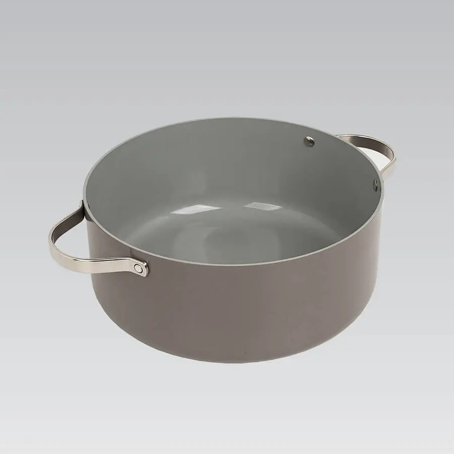 Каструля з кришкою Maestro MR-4009-28 7 л 28 см бежева - фото 3