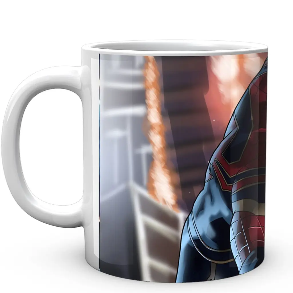 Кружка GeekLand Человек-Паук Spider-Man На крыше SM.02.040 330 мл белая - фото 2