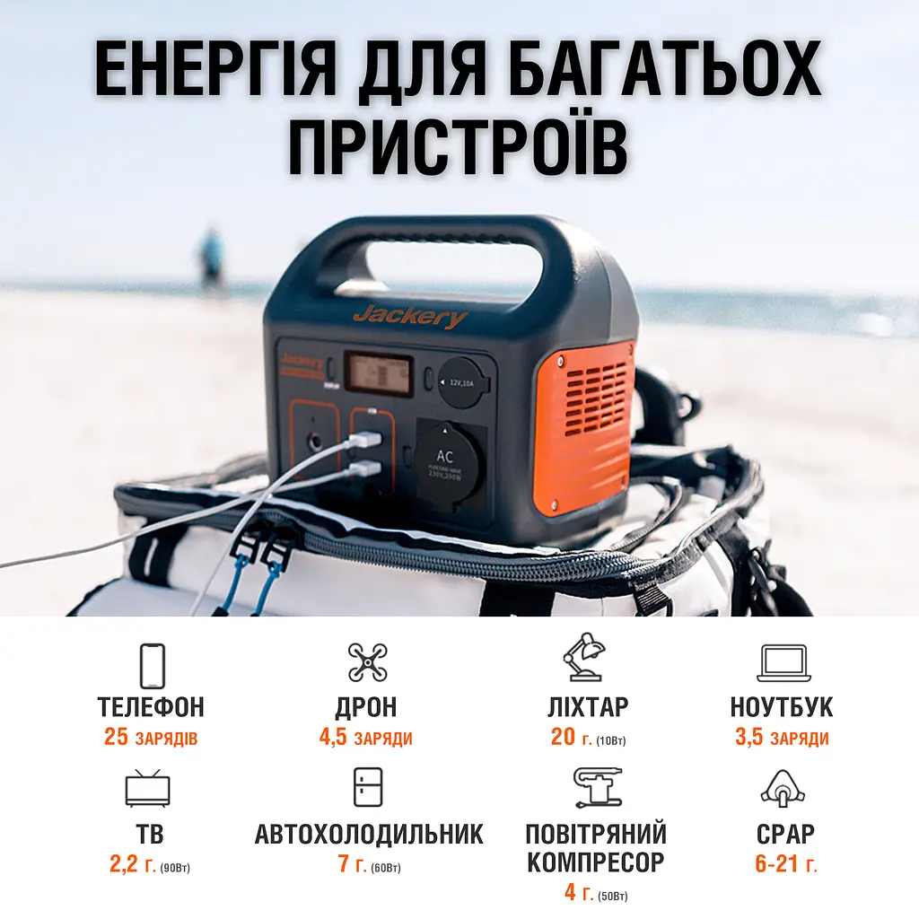 Портативна зарядна станція Jackery Explorer 240EU (21-0001-000213) - фото 8