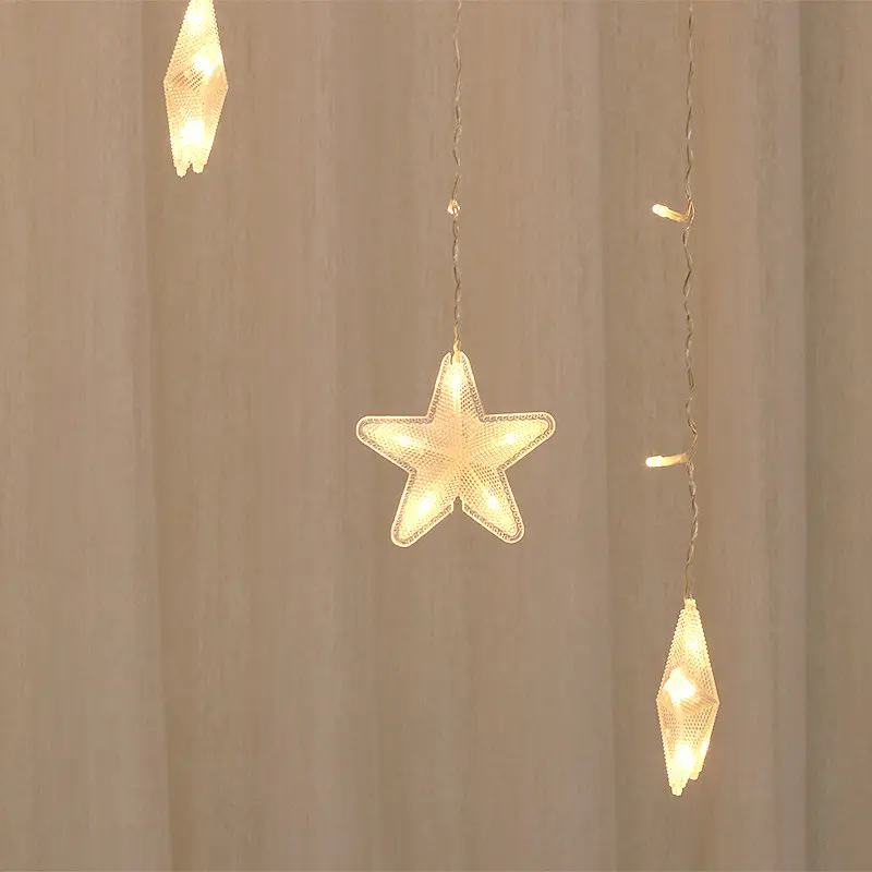 Гирлянда LED Star штора Звездочки 136 led длина 3 метра - фото 2