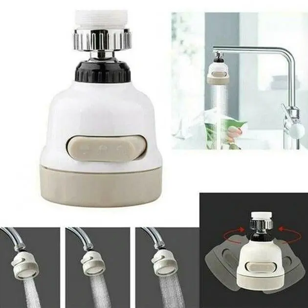 Насадка-аератор на кран MasterTool Water Saver 360 водозбережувач, гнучкий білий - фото 6