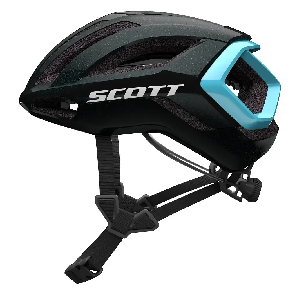 Шолом Scott Centric Plus Radium RC Black/Light blue M (1081-280405.5410.007) - фото 2