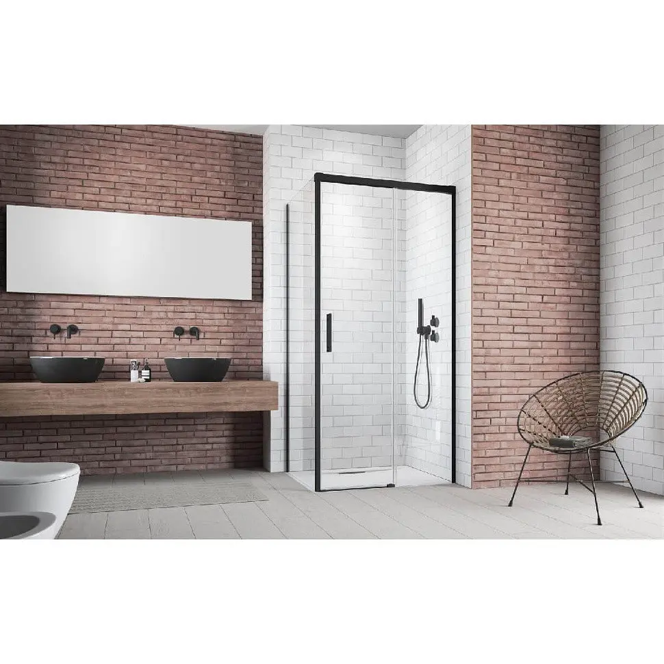 Душевая стенка Radaway Idea Black S1 80x200 боковая левая часть (387051-54-01L) - фото 2