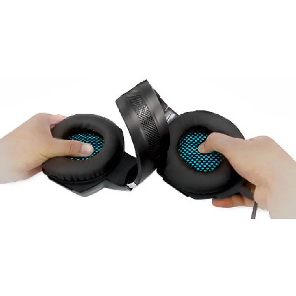 Навушники Real-El GDX-7500 black-blue - фото 7