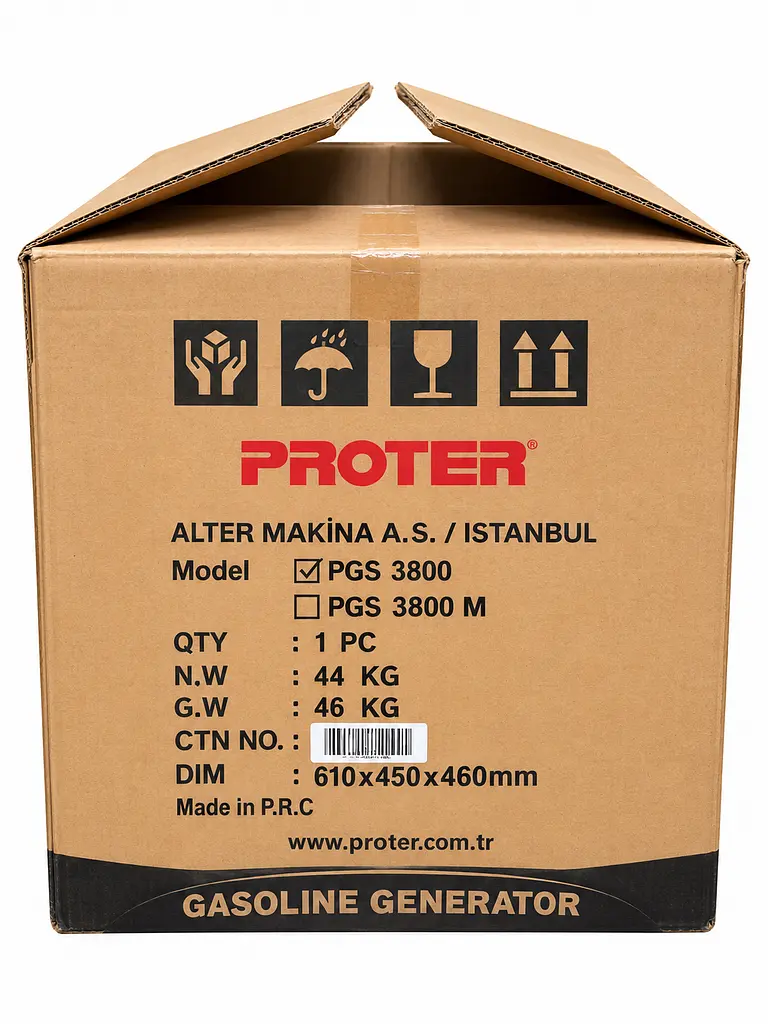 Бензиновий Генератор Proter PGS 3800 (2.8 - 3.1 кВт) - фото 6