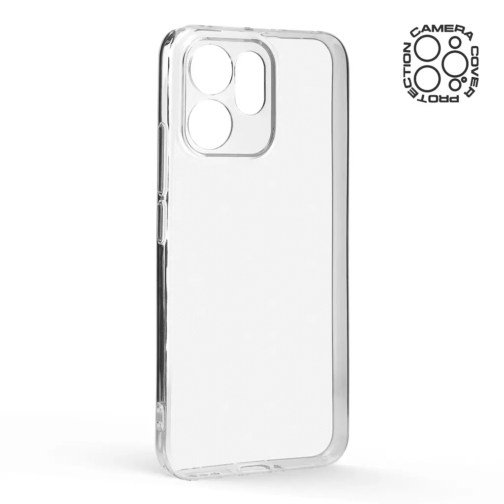 Прозрачный чехол для OPPO Reno14 F 5G/Reno14 FS 5G с защитой камеры, тонкий, силиконовый, бесцветный, ударостойкий, противоударный бампер c закрытой камерой, ArmorStandart (ARM87139) - фото 2