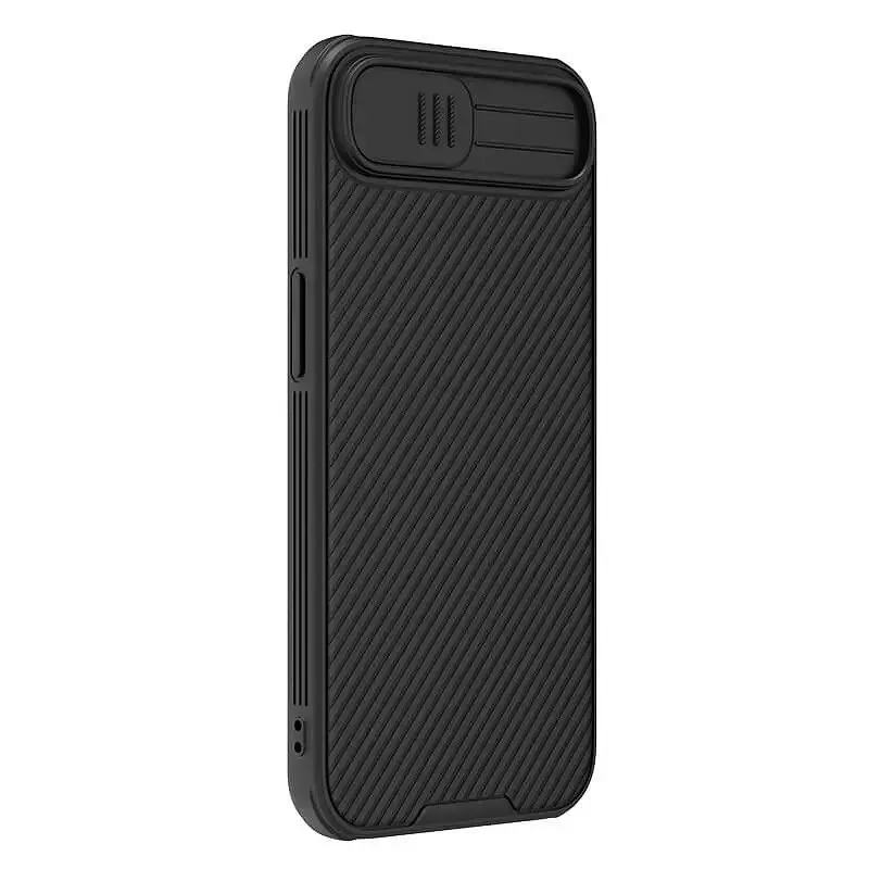 Карбонова накладка Nillkin CamShield Pro для Apple iPhone 16e / 17e (6.1) Black - фото 3