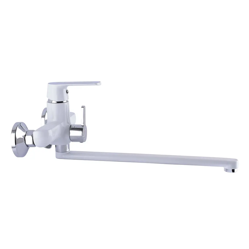 Смеситель для ванны Globus Lux Laguna GLA-0208-7-WHITE EURO - фото 2