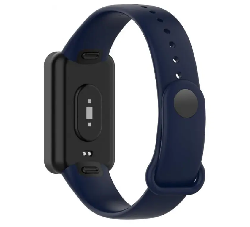 Силиконовый ремешок Primo для фитнеса браслета Xiaomi Redmi Smart Band Pro (M2101B1/BHR5501GL) Dark Blue - фото 3