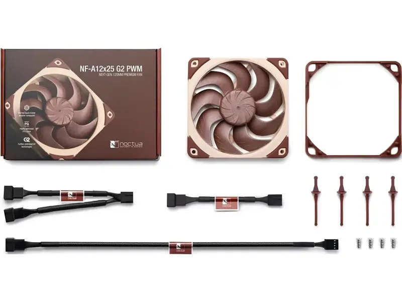 Вентилятор для корпусу Noctua NF-A12x25 G2 PWM - фото 3