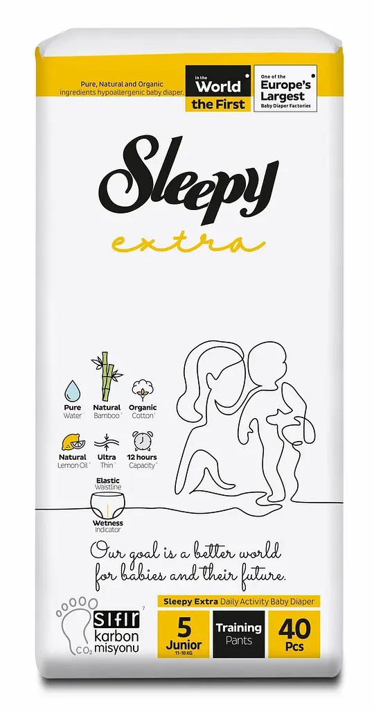 Підгузки-трусики дитячі Sleepy Extra junior 5 (11-18 кг) 40 шт. для активних дітей - фото 2