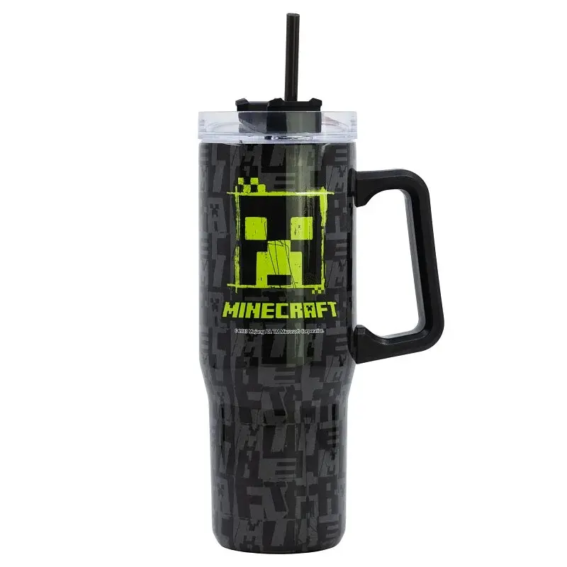Термочашка Stor Minecraft Кріпер з трубочкою 940 мл (75643)