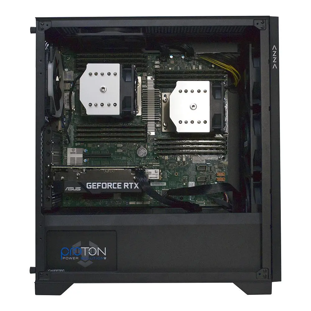 Двопроцесорна робоча станція Power Up #552 AMD EPYC 7F72 x2/128 GB/SSD 1TB/GeForce RTX 5060Ti 16 Gb - фото 2