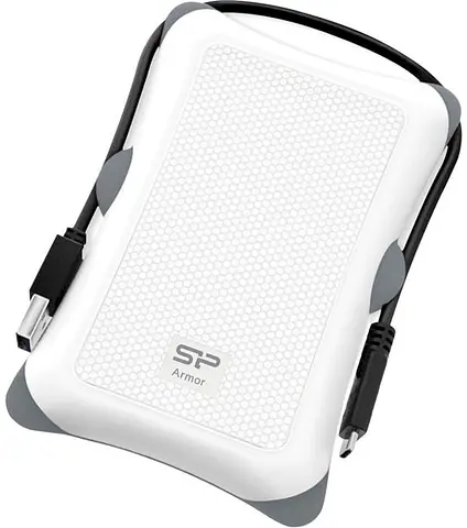 Зовнішній жорсткий диск Silicon Power Armor A30 2.5" 1TB USB 3.0 white (SP010TBPHDA30S3W) - фото 2