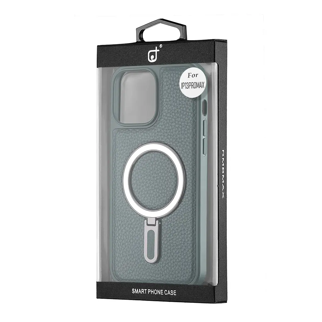 Чохол Jinduka Leather Ringo iPhone 13 Pro Max Green - фото 2