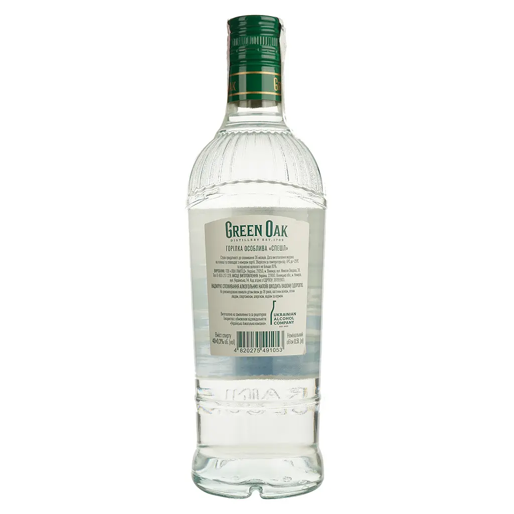 Горілка Green Oak Special особлива 40% 0.5 л - фото 2