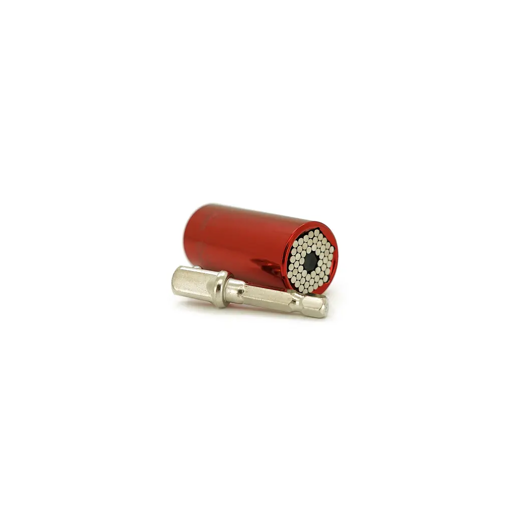 Торцева головка Voltronic універсальна для шуруповерта 7-19 mm (25*52) 3/4 Red (YT-UnScTRD)