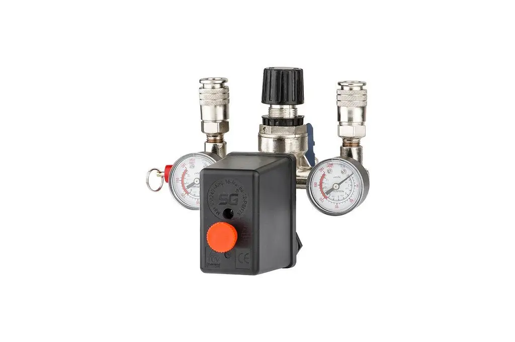 Прессостат реле тиску для компресора в зборі Intertool 2 виходу PT-9094 - фото 2