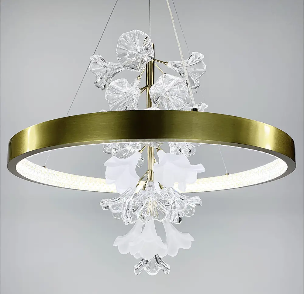 Светодиодная люстра с нежными цветами Line.F Диаметр 60см - фото 3