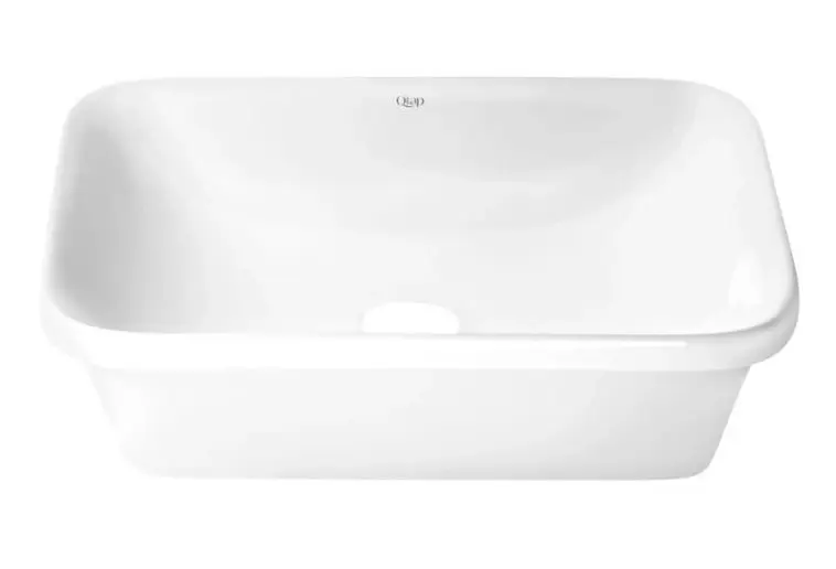 Комплект Qtap Scorpio: Раковина врезная прямоугольная 510х390х145 мм White + Донный клапан PU02 (QT1411K490WN47290) - фото 2
