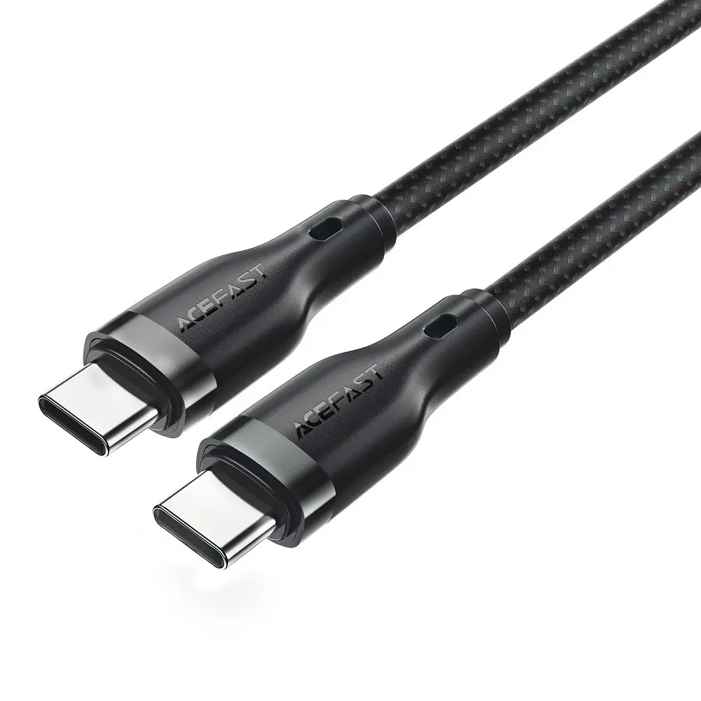 Кабель Acefast C8-03 USB-C to USB-C зарядный кабель для передачи данных черный - фото 3