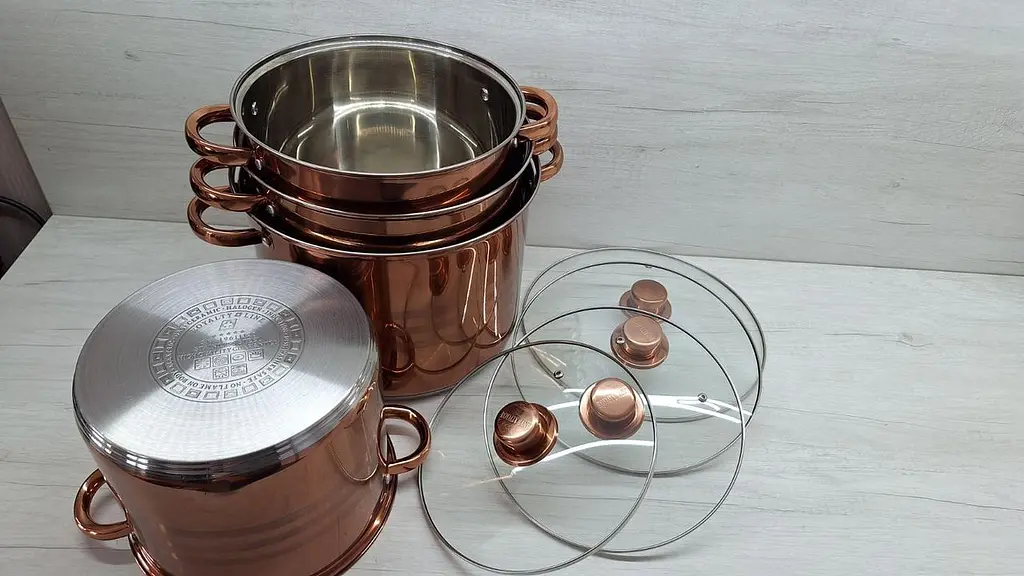 Набор кастрюль с крышками Royalty Line RL-SP8C из нержавеющей стали - фото 6