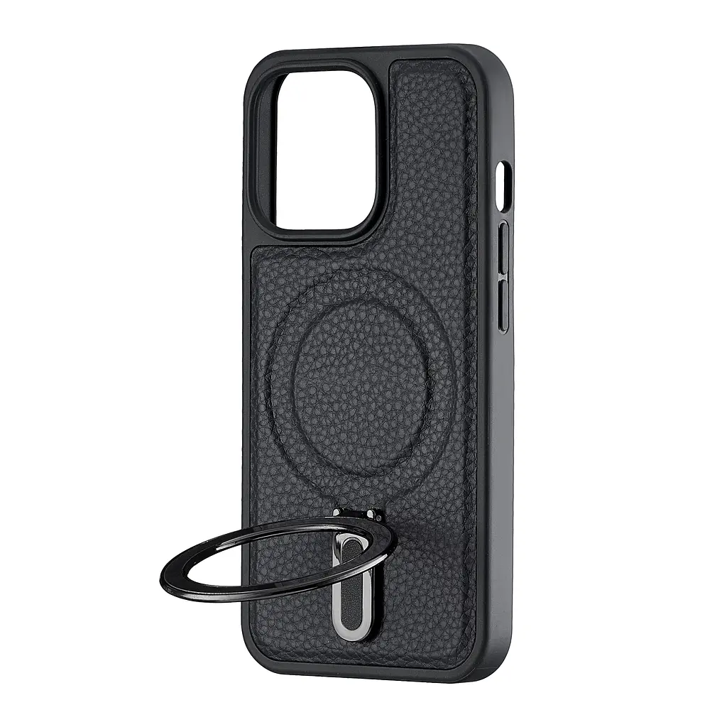 Чохол Jinduka Leather Ringo iPhone 13 Pro Black - фото 4