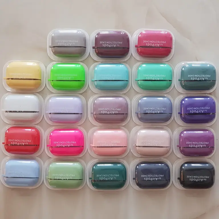 Чохол для Airpods Pro силікон з мікрофіброй  - фото 2