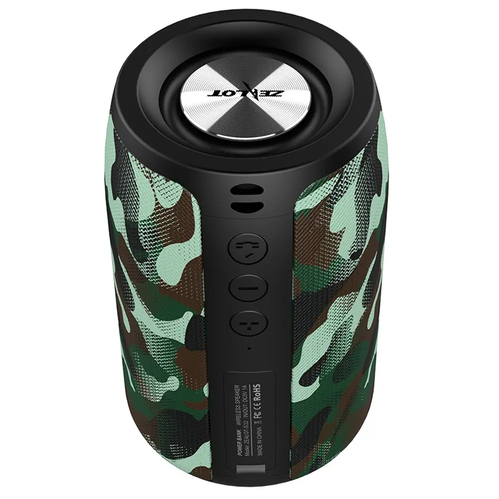 Портативна bluetooth колонка Zealot S32 камуфляжний зелений - фото 3
