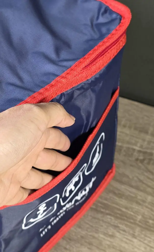 Термосумка 24x16x25 см Stenson Wanderlust R28803 10 л охолодження та збереження температури Синій - фото 2