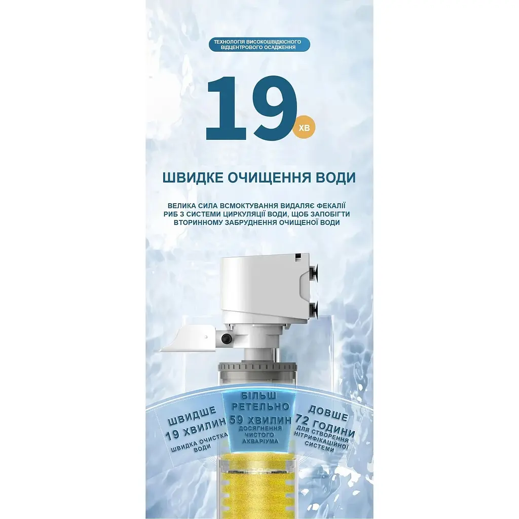 Фільтр для акваріума Yee внутрішній 900 л/год 20 Вт (YJF-500) - фото 5