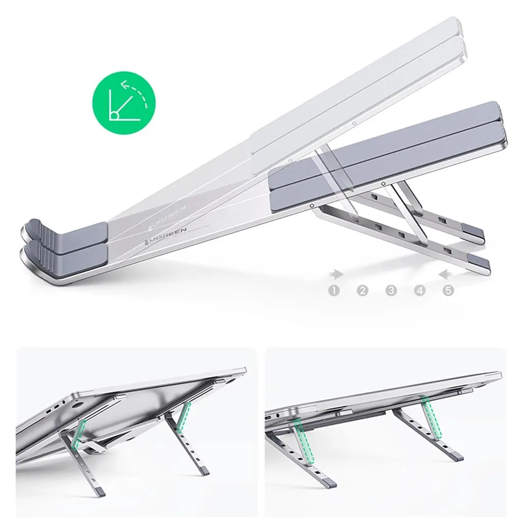 Підставка до ноутбука Ugreen LP451 Foldable Holder for Laptop Silver (40289) - фото 2