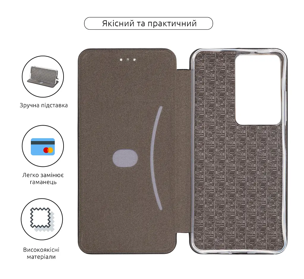 Чехол-книжка для Realme C71 4G, G-Case, черный, кожаный чехол-книга из экокожи (PU) и TPU, с магнитом, с подставкой и вместительным кардхолдером, противоударный, защита всего корпуса, ArmorStandart (ARM83912) - фото 3