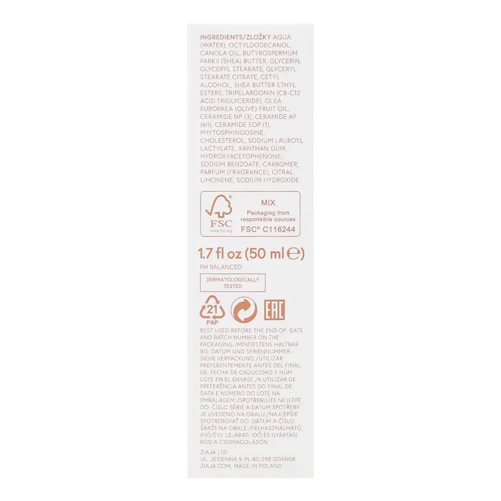 Крем для обличчя Ziaja Natural Care Зволожуючий денний крем, 50 мл - фото 4