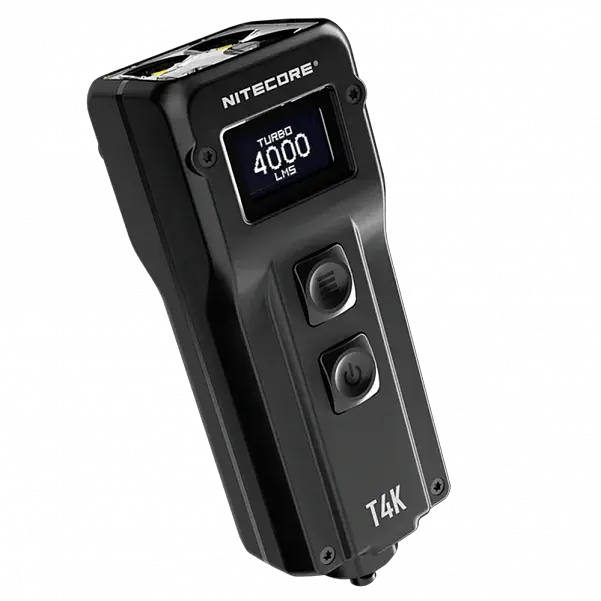 Надпотужний міні ліхтар EDC Nitecore T4K 4000лм з дисплеєм OLED Type-C - фото 3
