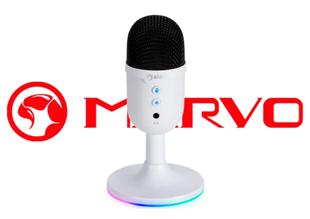 Микрофон Marvo MIC-06 USB RGB Gaming Белый - фото 3