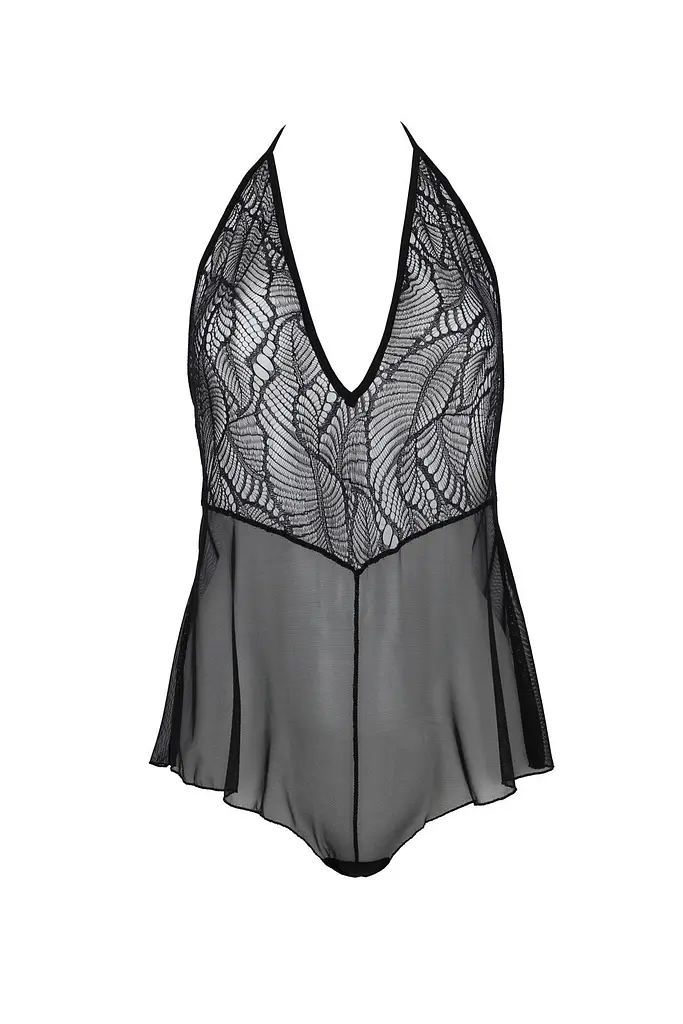 Боді Passion LEAFA BODY black S/M - фото 3