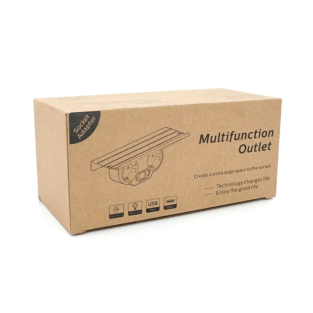 Розетка двійник Voltronic із заземленням HHT609W, USB+Type-C, 4А, зашита від перевантаження, підставка під телефон, White - фото 2