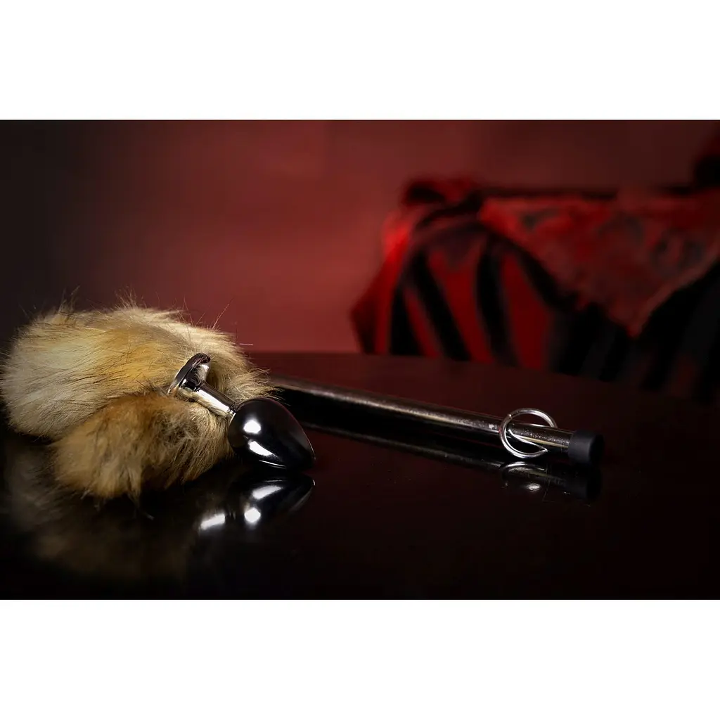 Анальна пробка Ouch! Fox Tail, 42.5 см (рудий) - фото 6