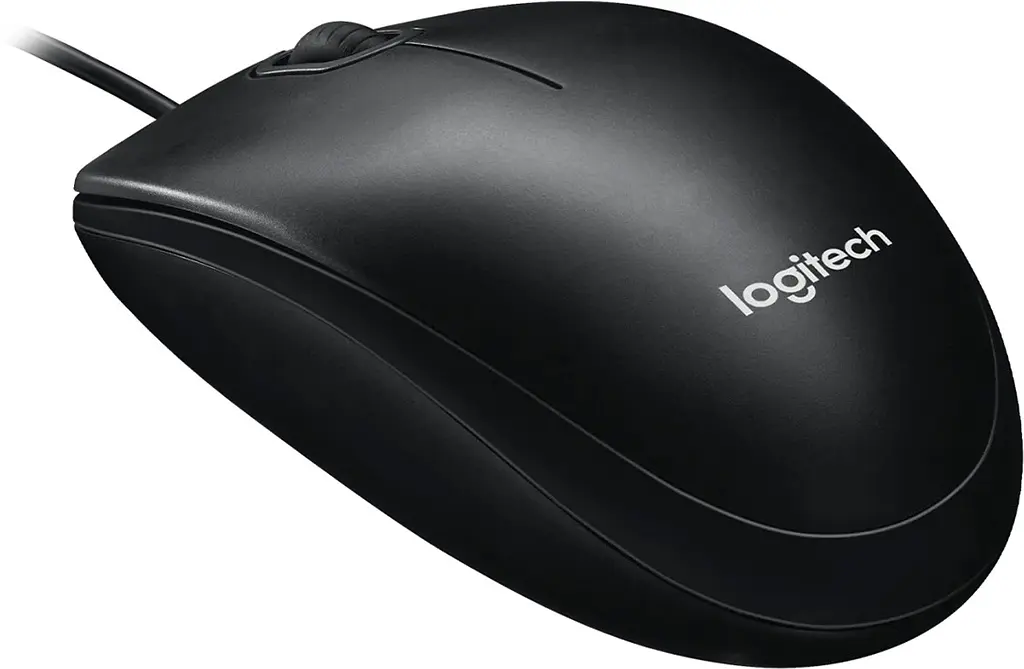 Миша Logitech M100 Full-Size Corded Mouse USB black (910-006652) - фото 2