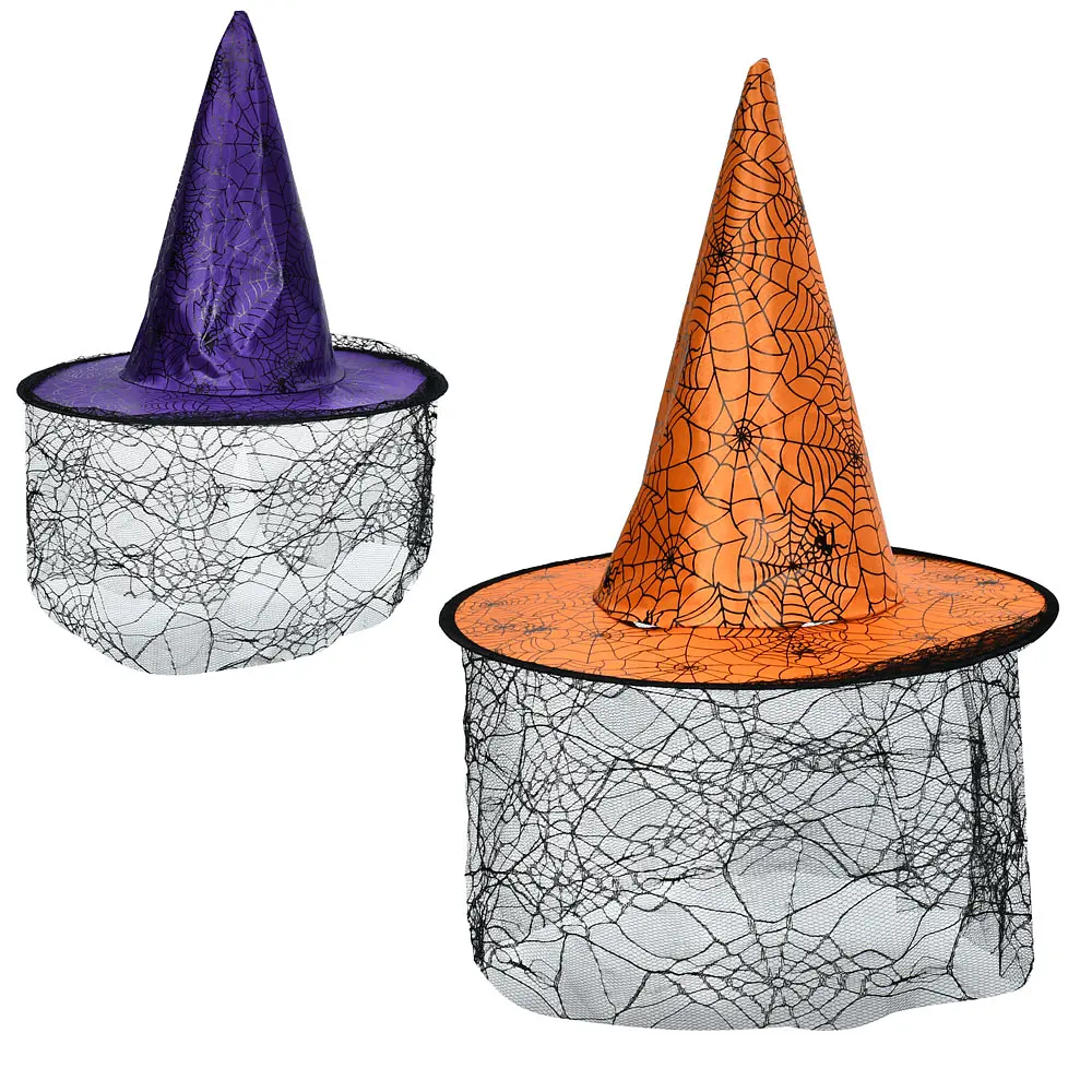 Аксесуари для свята капелюх сітка Halloween в асортименті MK5760 - фото 2
