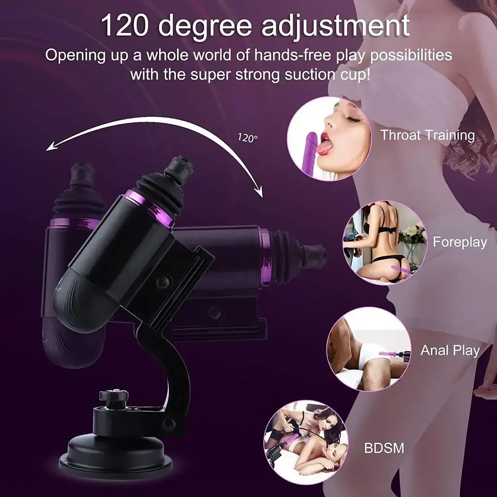 Міні секс-машина Hismith Mini Capsule Sex-Machine with Strong Suction Cup перезаряджається - фото 7