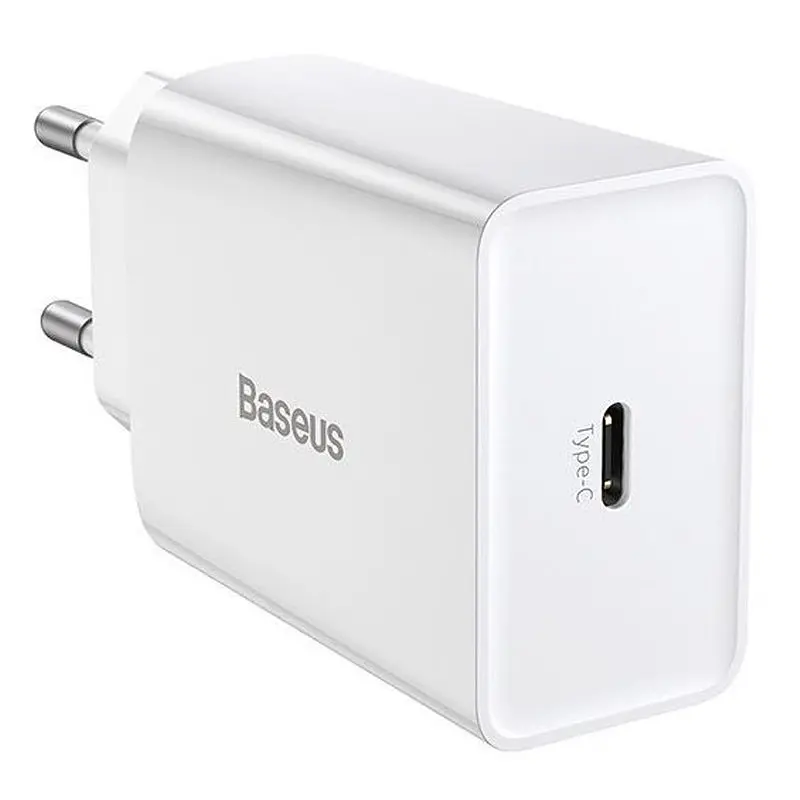МЗП Baseus Speed Mini Quick Charger 20W (1USB-C) (CCFS-S) Білий - фото 2