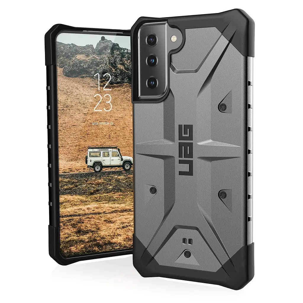 Оригінальний протиударний чохол UAG Pathfinder для Samsung Galaxy S21 Plus (6.7") Silver (212827113333) - фото 8