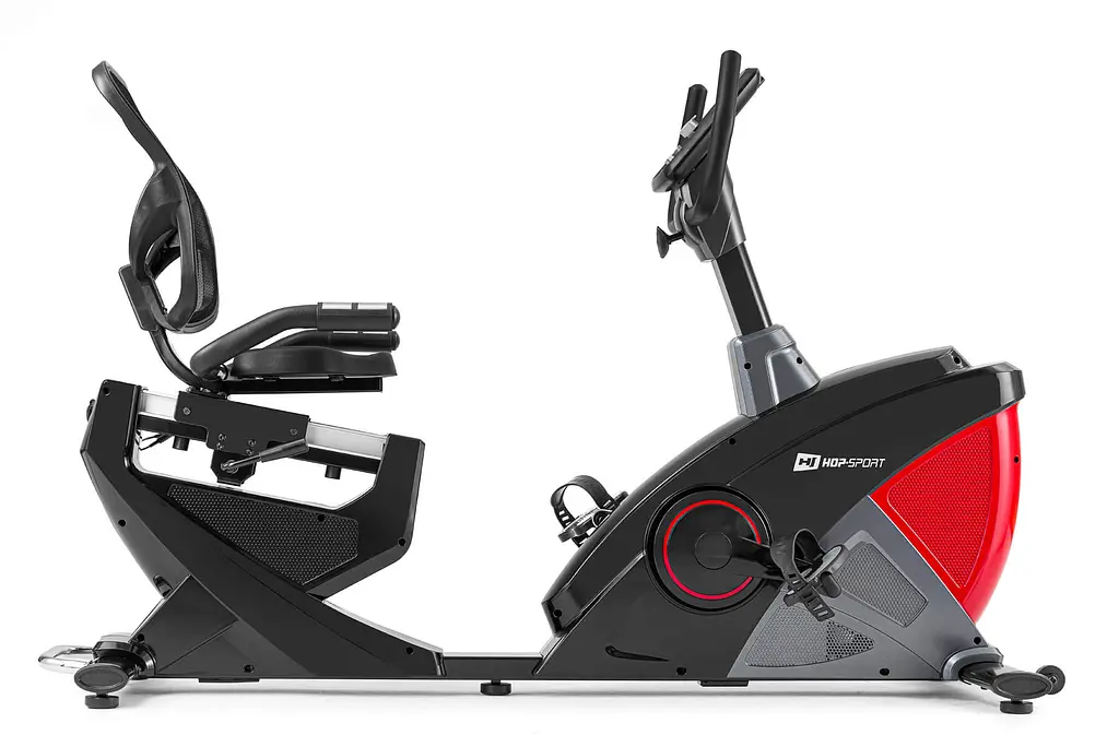 Горизонтальний велотренажер Hop-Sport HS-070L Helix червоний iConsole+ - фото 10