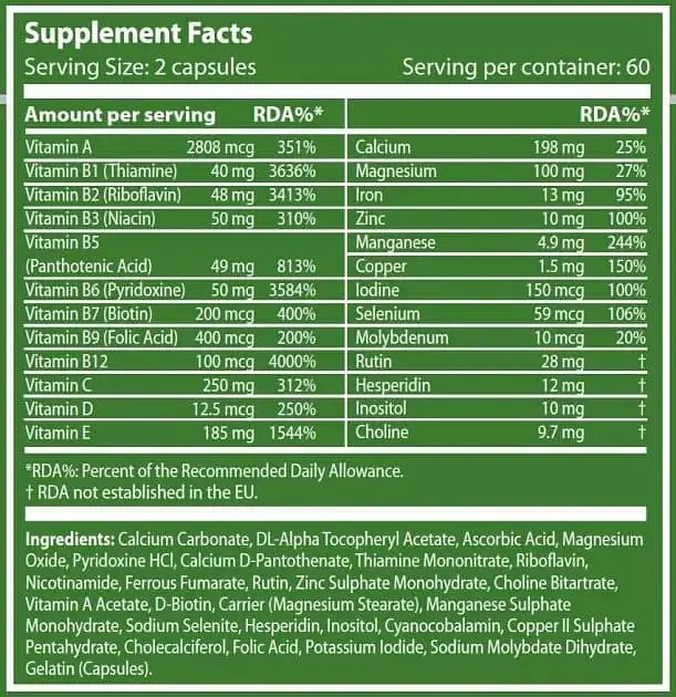 Вітамінно-мінеральний комплекс Scitec Nutrition Mega Daily One Plus 120 капсул - фото 2