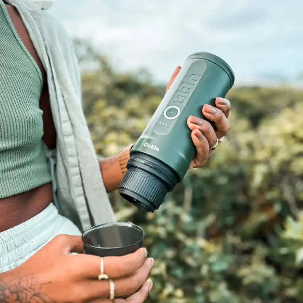 Портативна кавоварка Outin Nano Espresso Machine Forest Green (OTEM-01-FG) [168802] - фото 6