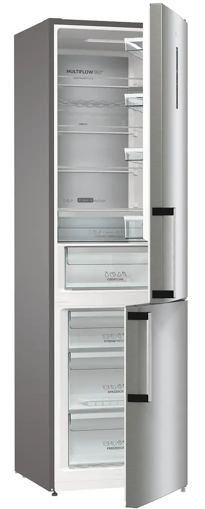 Холодильник с нижней морозильной камерой Gorenje NRC6204SXL5M Серебристый (NRC6204SXL5M) - фото 6
