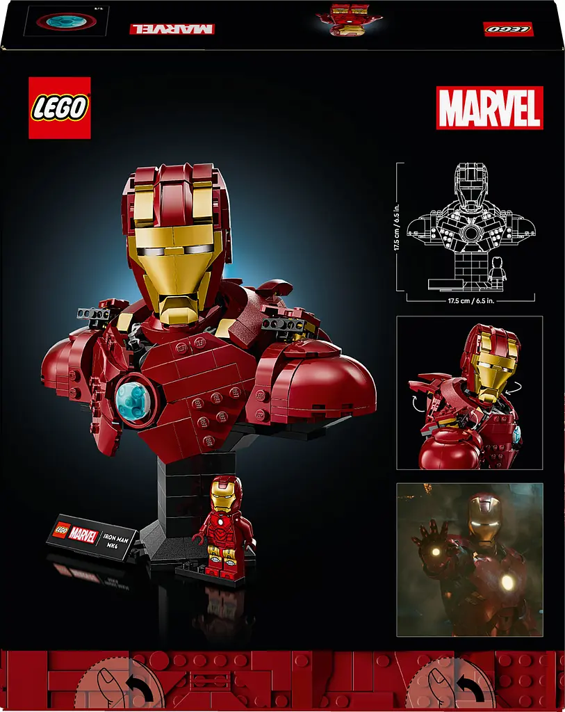 Конструктор LEGO Super Heroes Marvel Бюст Железного Человека MK4, 436 деталей (76327) - фото 23
